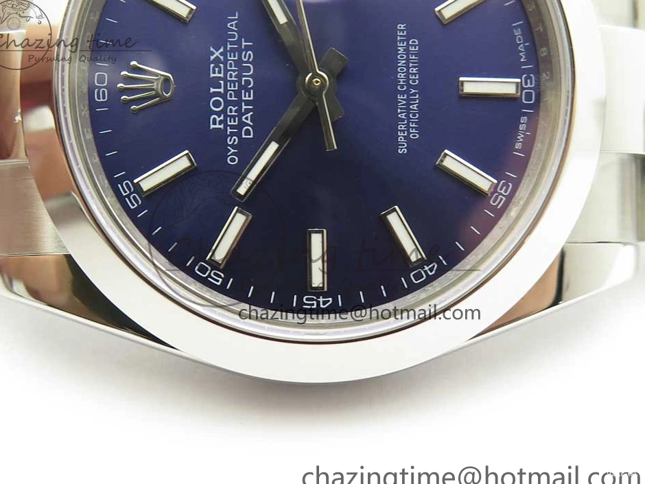 Best 1:1 41mm 126334 II Dial SS BP Oyster Bracelet Makers Blue DateJust Edition on Sticks 0424